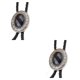 thumbnail image 3 of Minnieouse Bolo Tie para hombres Corbatas occidentales Collar con colgante de aleación Corbatas Decoraciones Adornos de cumpleaños Regalo de vacaciones gemas facetadas 2piezas Minnieouse CBP189546, 3 of 5