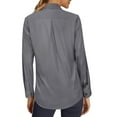 thumbnail image 3 of Siliteelon Women's Long Sleeve Cotton Blouse Casual Shirts Regular Fit, 3 of 8