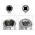 thumbnail image 4 of 3/8-inch Drive 19mm 6-Point Shallow Socket, Cr-V Steel Socket, 4 of 5