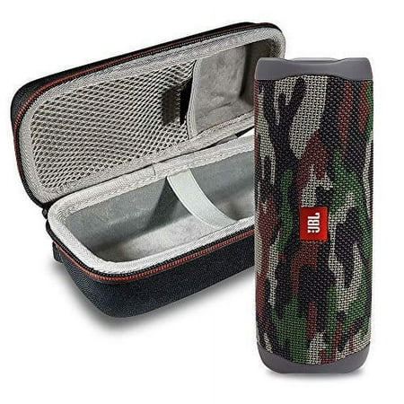 JBL Flip 5 Waterproof Portable Wireless Bluetooth Speaker Bundle with Hardshell Protective Case - Camouflage