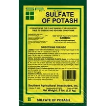 Southern Ag Sulfate of Potash Granular Fertilizer, 0-0-50 20 lbs with Potassium-Rich Formula
