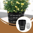 thumbnail image 3 of DOLITY 6x Pots d'Orchidée Transplantation Réutilisables Patio Légers Rempotage avec Trous 14cm Rond Noir, 3 of 6