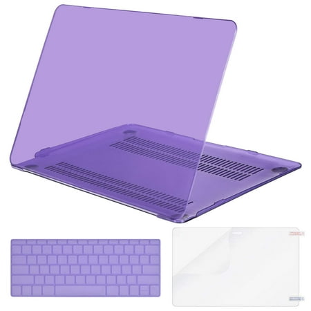 Mosiso Plastic Hard Case Shell with Keyboard Cover with Screen Protector for MacBook 12 Inch with Retina Display A1534 (Newest Version 2017/2016/2015), Crystal Ultra