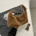thumbnail image 6 of Yibooy Crescent Bag for Women with Inner Pocket Hobo Bag Zipper Handbag for Work(Brown), 6 of 10