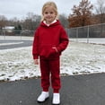 thumbnail image 5 of FAIWAD Boys Girls 2 Piece Outfits Hooded Sweatshirts Jogger Pants Athletic Sweatsuit Sets with Pockets, 5 of 9