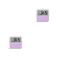 thumbnail image 2 of Cateissary Termómetro de habitación Digital ℃/℉ Higrómetro electrónico Temperatura de plástico Medidor de humedad Escritorio Colgante Violeta 2Conjunto, 2 of 6