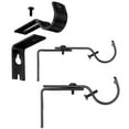 thumbnail image 3 of 2PCS Curtain Rod Bracket Adjustable Creative Curtain Rod Holder Drapery Bracket, 3 of 5