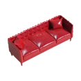 thumbnail image 3 of arctrm 1/64 Scale Sofa Model Miniature Furniture Display Artwork Gift Diorama Accessory Decor DIY Scene Layout Craft Dollhouse Couch Red, 3 of 10