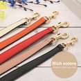 thumbnail image 4 of Uxcell 1 Count PU Leather Short Bag Strap with Clasp Orange, Grey Buckle 25.59 x 0.91 inch, 4 of 6