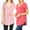 2PK: BLACK/IVORY, variant on 2 Packs of Zenana Women & Plus Short Sleeve V Neck Round Hem Relaxed Fit Casual Tee Shirt Top
