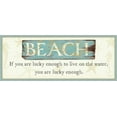 thumbnail image 2 of Pela 14x8 White Modern Wood Framed Museum Art Print Titled - Beach, 2 of 4