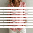 thumbnail image 3 of Siminsem Womens Doll Collar Striped Mid Sleeve T Shirt Loose Fit Casual Summer Blouses 2026 Trendy Spring Lightweight Work Tops Dressy Vacation Outfits, Black, 4XL, 3 of 5