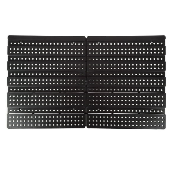 Stalwart Wall-Mounted 30-Compartment Garage Storage Bins (Red/Blue)