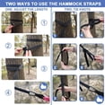thumbnail image 5 of HOMEYA Kids Camping Hammock,Ultralight Portable Parachute Nylon Sling Swing Hammock,Durable Kids Camping Gear with Tree Strap & Carabiners,Up to 500lbs, 5 of 6