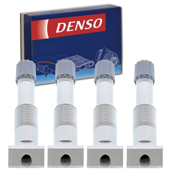 4 pc DENSO TPMS Sensor Service Kits compatible with Nissan Murano 2015-2017 - 47Mm Metal Valve Stem