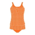 thumbnail image 5 of pimelu Bathing Suit Womens Swimsuits Two Piece Swimsuits for Women Modest Swimsuits Womens Tankini Sets Summer Fashion Polka Dot Print Plus Size Swimwear Tank Top Swimsuit with Trunks, 5 of 5