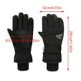 thumbnail image 3 of CUZIBR Mittens For Women Fuzzy Lined Windproof Waterproof Solid Touchscreen Glove Snowboarding Ski Handwear For Cycling Running Outdoor Activities, 3 of 7