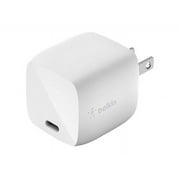 Belkin BoostCharge Compact Wall Charger 30W, USB-C Power Delivery Fast Charging for Apple iPhone 16, 15, 14, Samsung Galaxy S25, Galaxy S24, iPad, AirPods, Tablet, Nintendo Switch 2 & More - White