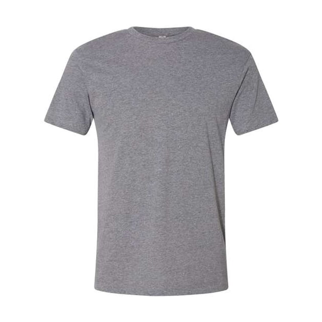Camiseta de manga corta de jersey fino para hombre LAT (6901), Granite Heather, M LAT 6901