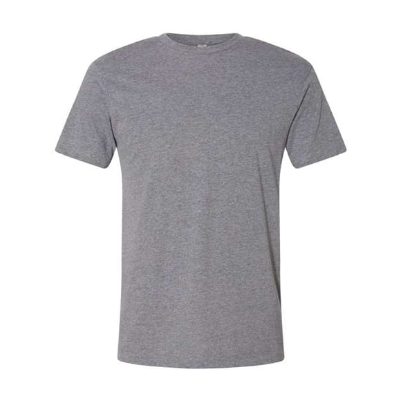 Camiseta de manga corta de jersey fino para hombre LAT (6901), Granite Heather, M LAT 6901