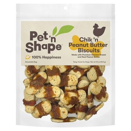 UPC: 0032657303630 | Pet n Shape Chik n & Peanut Butter Biscuits 12 oz – Healthy Protein Rich Treats for Dogs – Dog Chews — Healthy Dog Treats