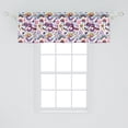 thumbnail image 2 of Ambesonne Fantasy Window Valance, Caterpillar, 54" X 18", Multicolor, 2 of 3