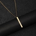 thumbnail image 4 of Name Custom Necklace 3D Bar Necklaces Women Custom Name Engraving Pendant Necklace Stainless Steel Unisex Jewelry, 4 of 5