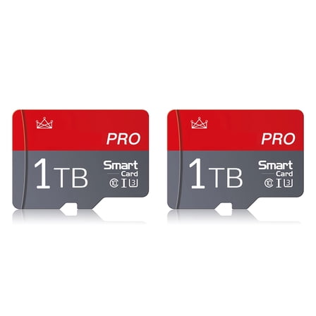 2PACS 1T MEMORY CARD MINI Card High Speed Class 10 with Adpter for Camera,Smartphone,Laptop