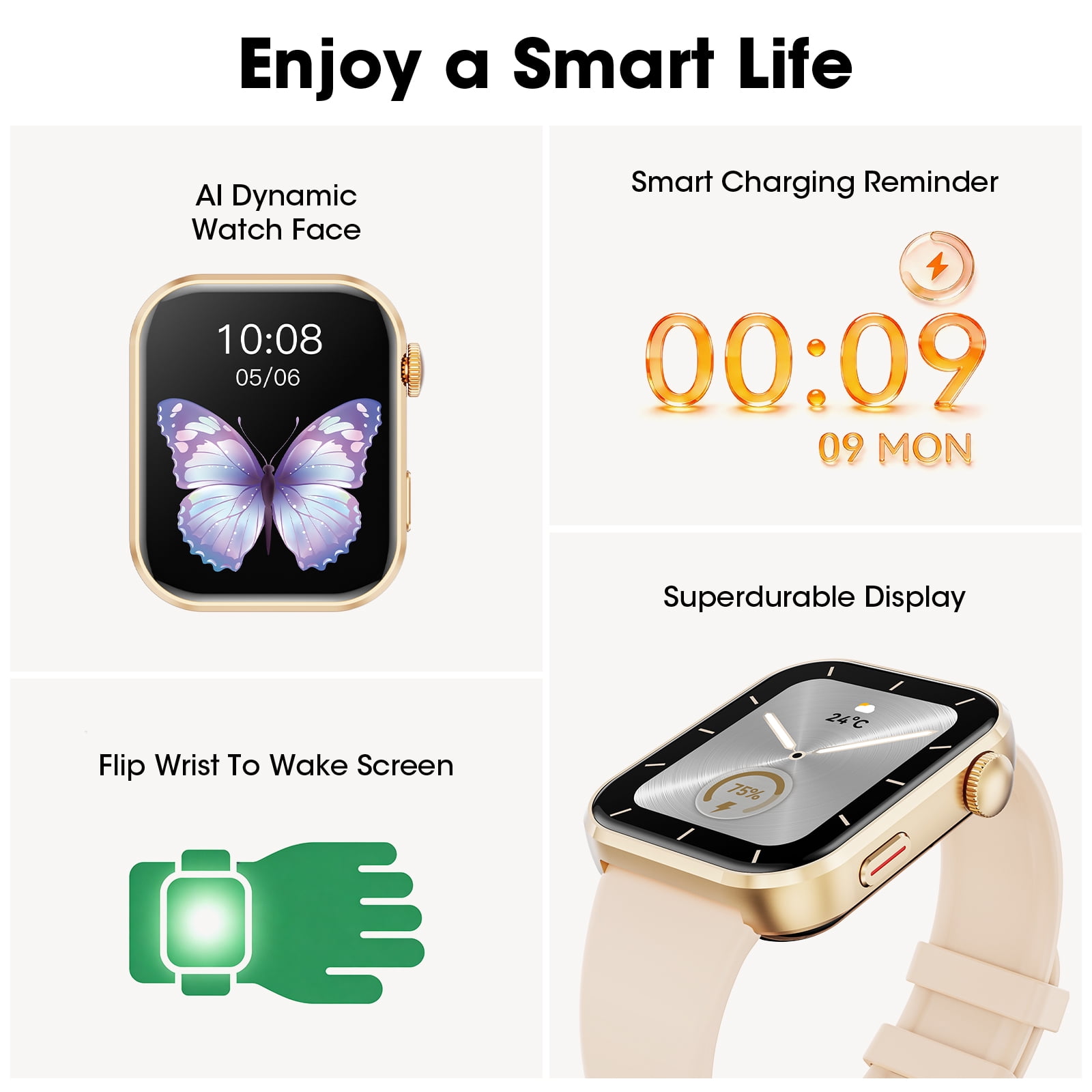 Mingdaln Smart Watch for Men Women, 2026 Smartwatch(Metal Body) , 1.93" New Fitness Watch with Answer/Make Call/120+ Sport Modes/Pedometer/IP68 Waterproof, Fitness Tracke Fits for Android/IPhone,Pink