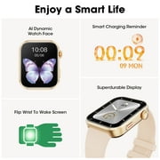 Mingdaln Smart Watch for Men Women, 2026 Smartwatch(Metal body) , 1.93 New Fitness Watch with Answer/Make Call/120+ Sport Modes/Pedometer/IP68 Waterproof, Fitness Tracke Fits for Android/iPhone,Pink