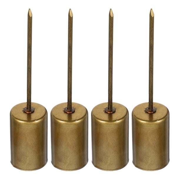 Juego de 4 soportes para velas navideñas con estaca, portavelas para festivales, vaso para velas y herramientas de inserción.