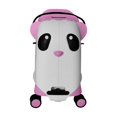 thumbnail image 2 of TUCCI Italy Valise à Chevaucher Panda pour Enfants, Coque Rigide, Bagage à Main Léger avec Roues - Pink, 2 of 7