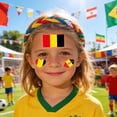 thumbnail image 4 of Pegatinas de tatuajes temporales de fútbol americano pack de 10 para fiestas, ver partidos, decoraciones de bar, banderas multicolores de equipos, 4 of 6