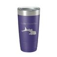 thumbnail image 1 of Lake Estrella Map Tumbler Travel Mug Insulated Laser Engraved Coffee Cup Hot Springs Village Arkansas 20 oz Purple, 1 of 1