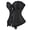 Black, variant on Women Carnival Flower Bustiers Corset Top Rose L