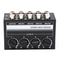 thumbnail image 1 of Mezclador de Señal de Audio Bling Bling Mini Mezclador Estéreo Negro, 1 of 12