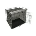 thumbnail image 6 of Abstract Dog Crate Cover, Modernistic Hand Drawn Like Doodle Half Circles with Stripes Dots Lines, Easy to Use Pet Kennel Cover Small Dogs Puppies Kittens, 7 Sizes, Charcoal Grey White, by Ambesonne, 6 of 6