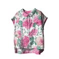 thumbnail image 2 of Pink Womens Summer Tops Cute Tops for Women Collar Non Sleeve Linen Shirts Plus Size Floral Blouses Casual Summer Clothes Going Out Tops for Women, 2 of 4