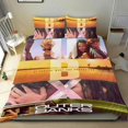 thumbnail image 1 of Bancos Exteriores Conjunto de sábanas temático, trío de piezas, cómodo y amigable con la piel, diseño único, regalo de decoración para el hogar para familiares, amigos y fans,173cm *218cm, 1 of 6