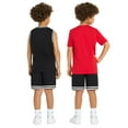 thumbnail image 3 of PUMA Boys’ 3-Piece Active Set (Tank Top, Shorts & T-Shirt) Red,4T, 3 of 8