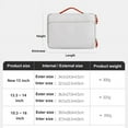 thumbnail image 5 of Laptop Bag for Macbook Air M2 Pro M1 13 14 15 15.6 16 11 12 for Xiaomi Dell Hp Lenovo Matebook Notebook Sleeve bag Case Cover (Khaki,New 13 inch), 5 of 7