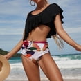 thumbnail image 1 of Trajes de baño tankini para mujer Trajes de baño de dos piezas con estampado de hojas para mujer Trajes de baño tankini para mujer, 1 of 6