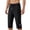 Black, variant on Men's Big and Tall Active Pants Elastic Waist Drawstring Capris Summer Cooling Outdoor Running Trousers with Pockets
