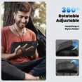 thumbnail image 6 of For Samsung Galaxy Tab S10 Plus/S9 FE+/S9+ Case 12.4 inch, 360 Rotating Shockproof Cover with Stand, Screen Protector, Shoulder Strap (SM-X820/X810/X610), Black, 6 of 7
