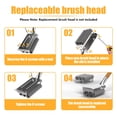 thumbnail image 4 of Rosaver Bristle-Free Grill Brush with Scraper, 3-in-1 BBQ Cleaner with Stainless Steel Mesh & Silicone Core, Detachable Head, Safe for Gas Charcoal Porcelain Grills, 4 of 6