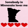 thumbnail image 2 of CafePress - Somebody In Minnesota Loves Me Body Suit - Baby Light Bodysuit, Size Newborn - 24 Months, 2 of 4