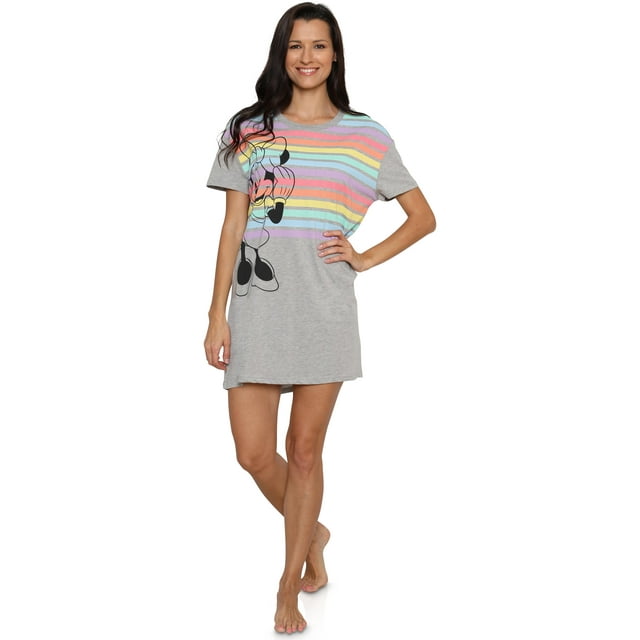 Disney Chemise de Nuit pour Femme, T-Shirt Graphique de Nuit, Tenue d'Intérieur