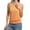 Orange, variant on Women's Casual Banded Bottom Cami Shirt V Neck Sleeveless Loose Summer Tank Top Camisole