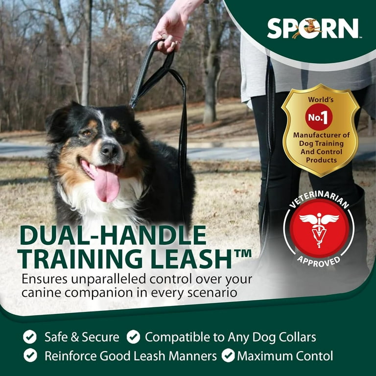 Sporn Large Black Training Leash