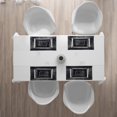 thumbnail image 3 of Ambesonne Dark Grey Place Mats Set of 4, Tunnel Perspective, Standard Size, Black Beige White, 3 of 4